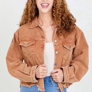 Altar'd State Tan Corduroy Jacket